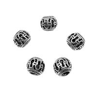 Zinc Alloy Spacer Beads, antique silver color plated, DIY & hollow Approx 5mm, Approx 
