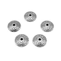 Zinc Alloy Flat Beads, Round, antique silver color plated, DIY, 12mm Approx 2mm, Approx [