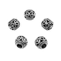 Zinc Alloy Spacer Beads, antique silver color plated, DIY & hollow Approx 4.5mm, Approx 