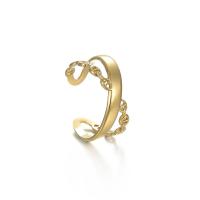 チタン鋼の指環, チタン鋼, 14 K ゴールド メッキ, ファッションジュエリー & 異なるスタイルを選択 & 女性用, 金色, 18mm, 売り手 パソコン