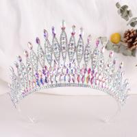 Bridal Tiaras, Zinc Alloy, fashion jewelry & for woman & with rhinestone Inner Approx 140mm [