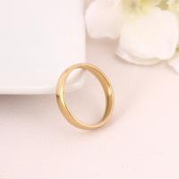 Stainless Steel Finger Ring, 304 Stainless Steel, Donut, Galvanic plating, fashion jewelry & Unisex Inner mm 