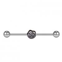 Stainless Steel Ear Piercing Jewelry, 316L Stainless Steel, fashion jewelry 1.6u00d738mm [