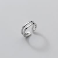 Sterling Silver Finger Ring, 925 Sterling Silver, Korean style & for woman & hollow, US Ring 