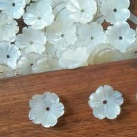 White Lip Shell Earring Drop Component, petals, DIY white 