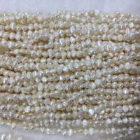 Baroque Cultured Freshwater Pearl Beads, DIY, white, 6-7mm Approx 37 cm [