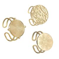 チタン鋼の指環, チタン鋼, 14 K ゴールド メッキ, ファッションジュエリー & 異なるスタイルを選択 & 女性用, 金色, 18mm, 売り手 パソコン[