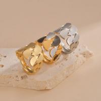 Anillo de dedo de acero Titanium de, Partículas de acero, chapado, Joyería & para mujer, más colores para la opción, Vendido por UD