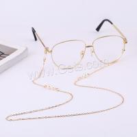 Messing Brillenkette, goldfarben plattiert, unisex, Länge:70 cm, verkauft von PC