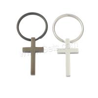 Stainless Steel Key Chain, Titanium Steel, plated, fashion jewelry 
