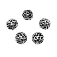 Zinc Alloy Spacer Beads, antique silver color plated, DIY & hollow Approx 4mm, Approx 