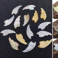 Natural Freshwater Shell Pendants, Wing Shape, DIY 