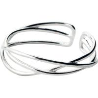 Стерлингового серебра кольцо, Серебро 925 пробы, Корейский стиль & регулируемый & Женский & отверстие, серебряный, 5mm, размер:6.5-11.5, продается PC