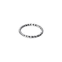 Стерлингового серебра кольцо, Серебро 925 пробы, Корейский стиль & цветочный отрез & регулируемый & Женский, серебряный, 2mm, размер:6-8, продается PC