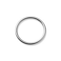 Sterling Silver Finger Ring, 925 Sterling Silver, plated, Korean style & for woman 1mm 