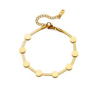 Titan Edelstahl Armband / Armreif, Titanstahl, goldfarben plattiert, Modeschmuck & für Frau, goldfarben, Länge:ca. 22 cm, verkauft von PC