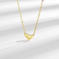 Sterling Silver Jewelry Necklace, 925 Sterling Silver, with 1.97inch extender chain, Heart, plated, fashion jewelry & for woman Approx 15.74 Inch 