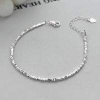 Sterling Silver Bracelets, 925 Sterling Silver, with 1.38inch extender chain, fashion jewelry & for woman Approx 6.1 Inch 