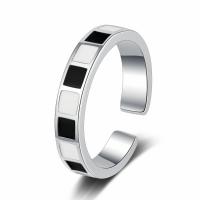 Палец кольцо-латунь, Латунь, ювелирные изделия моды & Женский & Эпоксидная стикер, 4mm, продается PC
