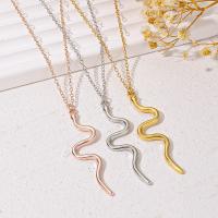 Zinc Alloy Necklace, with 1.96inch extender chain, Snake, plated, fashion jewelry & for woman Approx 15.74 Inch [
