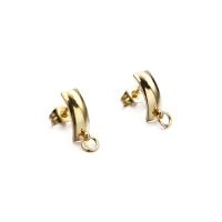 Stainless Steel Earring Stud Component, 304 Stainless Steel, Vacuum Ion Plating, DIY [