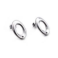Stainless Steel Earring Stud Component, 304 Stainless Steel, Vacuum Ion Plating, DIY & for woman [
