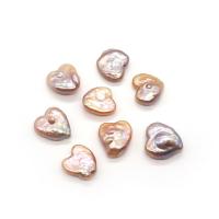 No Hole Cultured Freshwater Pearl Beads, Heart, DIY mm [