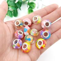 European Harz Perlen, plattiert, DIY & verschiedene Muster für Wahl, keine, 8x14mm, verkauft von PC