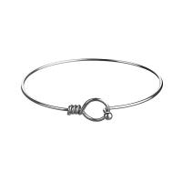 Stainless Steel Bangle, 304 Stainless Steel, polished, fashion jewelry & for woman, original color, Inner Approx 67mm 