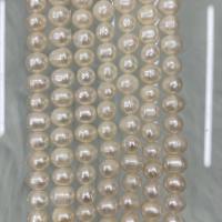 Potato Cultured Freshwater Pearl Beads, DIY, white, 8-9mm Approx 37 cm 