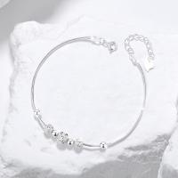 Sterling Silver Bracelets, 925 Sterling Silver, with 1.57inch extender chain, fashion jewelry & for woman Approx 6.3 Inch 