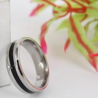 Anillo de dedo de acero Titanium de, Partículas de acero, Joyería & diverso tamaño para la opción, 6mm, Vendido por UD