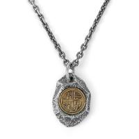 Brass Jewelry Necklace, fashion jewelry & for man, 28u00d719.5u00d74.3mm,3mm Approx 60 cm 