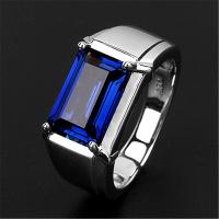 Crystal Zinc Alloy Finger Ring, with Crystal, Adjustable & fashion jewelry 