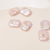 Perles nacres baroques de culture d'eau douce , perle d'eau douce cultivée, DIY & aucun trou, rose, 14-15mm Vendu par sac[