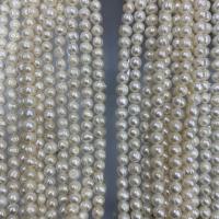 Perla Barroca Freshwater, Perlas cultivadas de agua dulce, Barroco, Bricolaje & diferentes estilos para la opción, Blanco, 8-9mm, longitud:aproximado 37 cm, Vendido por Sarta