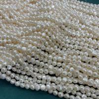 Keshi Cultured Freshwater Pearl Beads, DIY, white, 6-7mm, Approx 