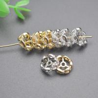 Brass Spacer Beads, plated, DIY & micro pave cubic zirconia & hollow 