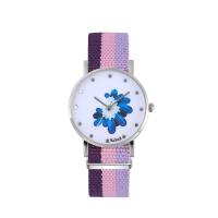 Wrap Watch, Canvas, with Glass & 304 Stainless Steel & Zinc Alloy, Round, fashion jewelry & Chinese movement & for woman Approx 235 mm [