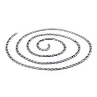 Stainless Steel Curb Chain, 304 Stainless Steel, Vacuum Ion Plating, DIY, 4mm [