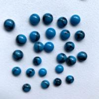 Synthetischer Türkis Cabochon, Synthetische Türkis, rund, DIY & verschiedene Größen vorhanden, blau, 100PCs/Tasche, verkauft von Tasche