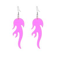 Acrylic Drop Earring, Zinc Alloy, with Acrylic, stoving varnish, fashion jewelry  & for woman 