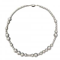 Collar de perlas de plástico, Perlas plásticas, con metal, hecho a mano, Joyería & para mujer, más colores para la opción, longitud:aproximado 39 cm, Vendido por UD