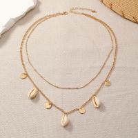 Zinc Alloy Necklace, plated, mother of Pearl & for woman 