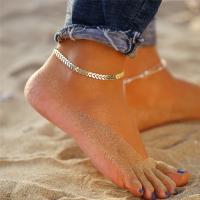 Brass Anklet, with 5cm extender chain, fashion jewelry Approx 21 cm 