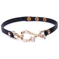 Fashion Choker Necklace, PU Leather, Adjustable & fashion jewelry & for woman 