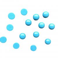 Cabujón de plástico sintético, Turquesa sintético, Esférico, Bricolaje, azul, 8mm, 100PCs/Bolsa, Vendido por Bolsa