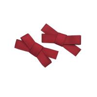 Alligator Hair Clip, Satin Ribbon, with Iron, Bowknot, 2 pieces & for children 50mm 