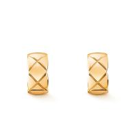 Brass Stud Earring, Titanium Steel, fashion jewelry & Unisex 19mmu00d78.5mm [