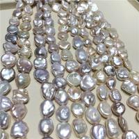 Perles nacres baroques de culture d'eau douce , perle d'eau douce cultivée, DIY, multicolore, 10-12mm Environ 37 cm, Vendu par brin[